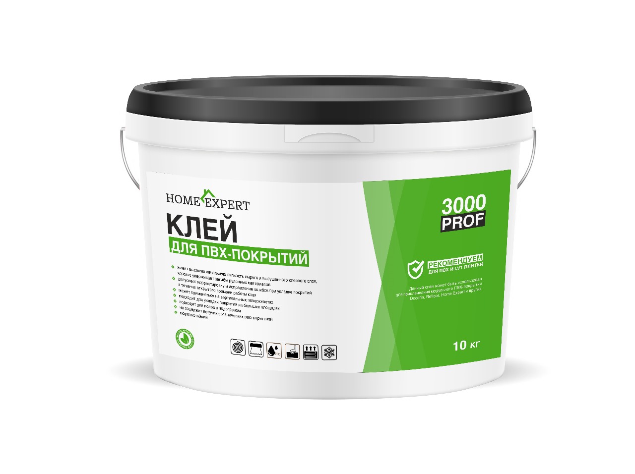 Клей водно-дисперсионный Home Expert 3000 ПРОФ для гибких виниловых покрытий 5 кг
